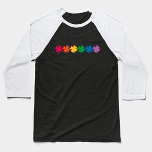 Rainbow Clover Baseball T-Shirt